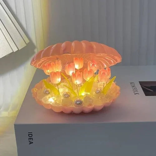 Shell Tulip Lamp | Best Decor Item | Cute Gifts for Partner and Friends